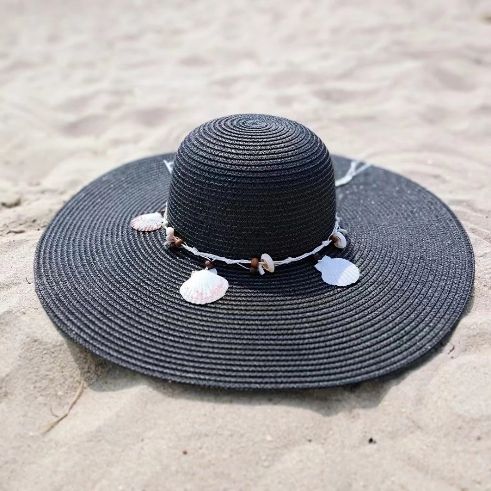 Women Summer Wide Brim Straw Sunhat Ladies Hats Travel Beach Ci23435