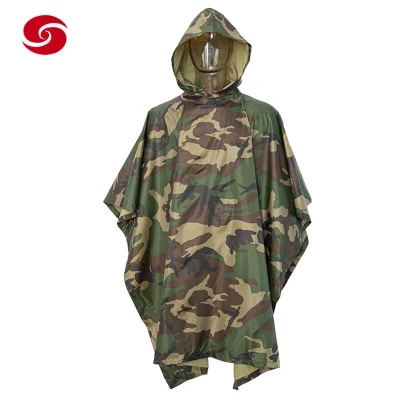 Poncho camuflado do exército por atacado Poncho barato em estoque