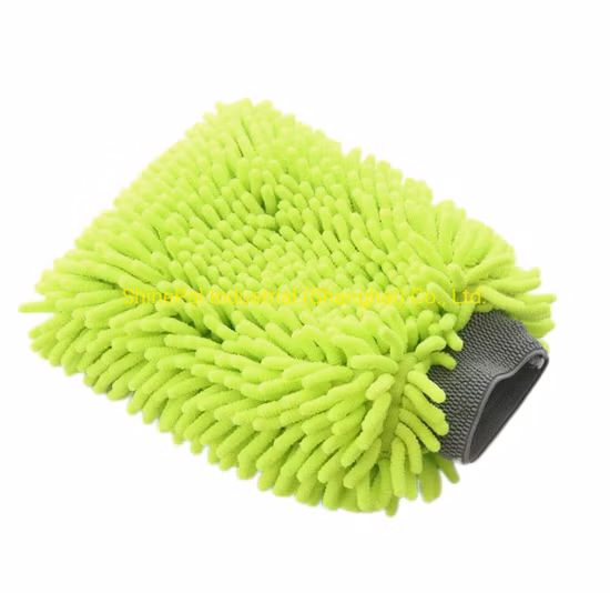 Luva de lavagem de pelúcia de microfibra premium