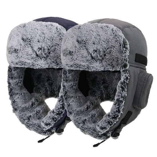 Bebê inverno ushanka earflap trooper moda chapéu boné camurça tecido russo trapper chapéus infantis meninos meninas gorro