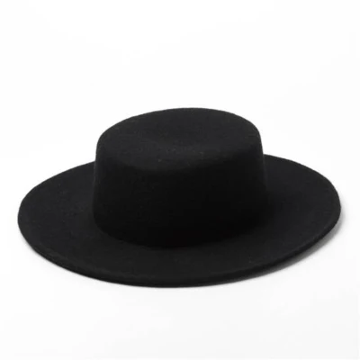 Novos chapéus da moda chapéu de feltro senhora aba larga chapéus Fedora